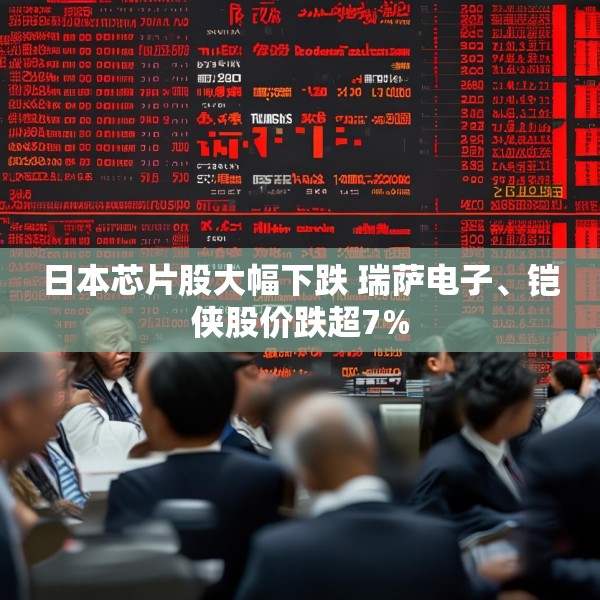 日本芯片股大幅下跌 瑞萨电子、铠侠股价跌超7%