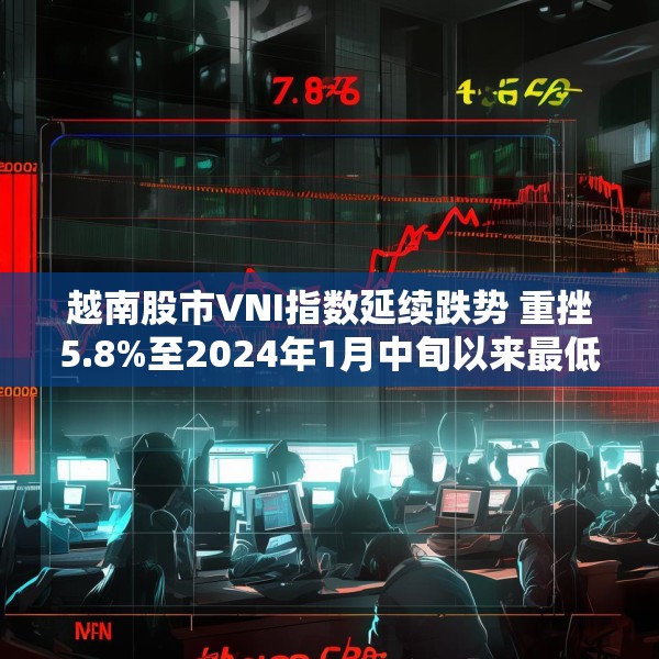 越南股市VNI指数延续跌势 重挫5.8%至2024年1月中旬以来最低