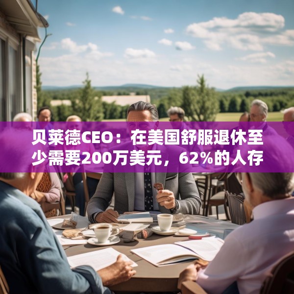 贝莱德CEO：在美国舒服退休至少需要200万美元，62%的人存款不到15万美元