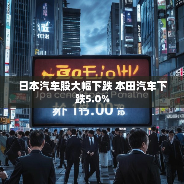 日本汽车股大幅下跌 本田汽车下跌5.0%