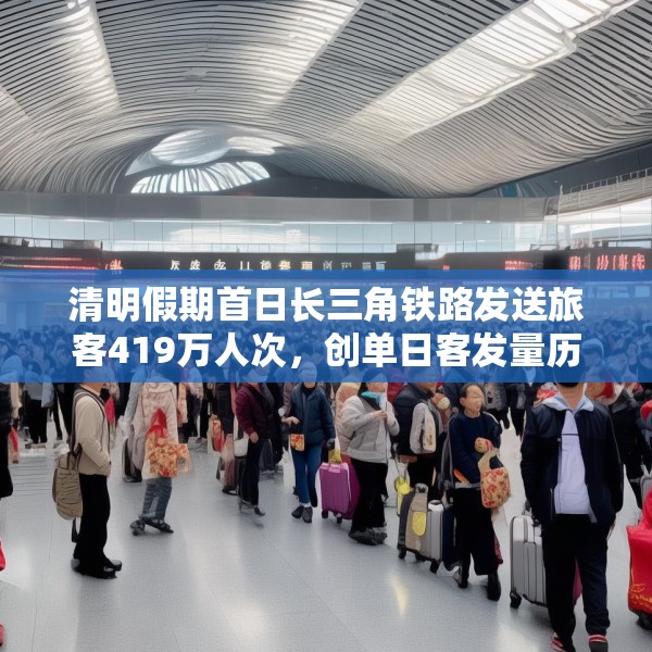 清明假期首日长三角铁路发送旅客419万人次，创单日客发量历史新高