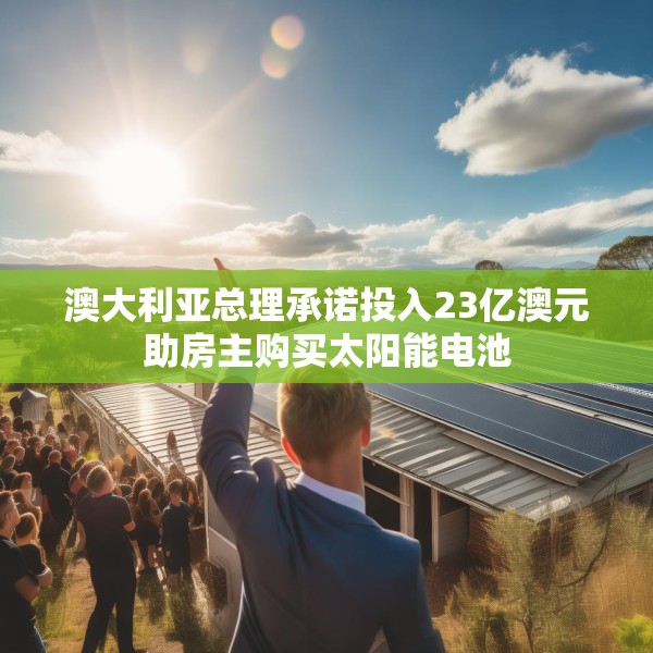 澳大利亚总理承诺投入23亿澳元助房主购买太阳能电池