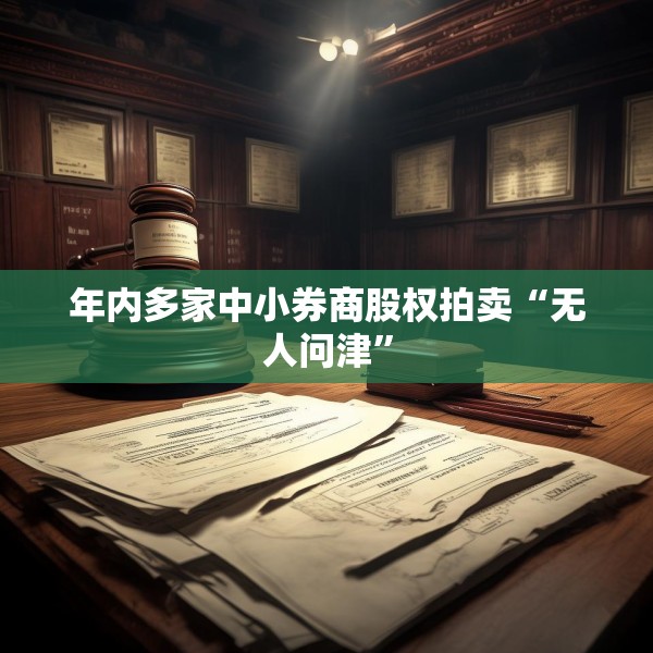 年内多家中小券商股权拍卖“无人问津”