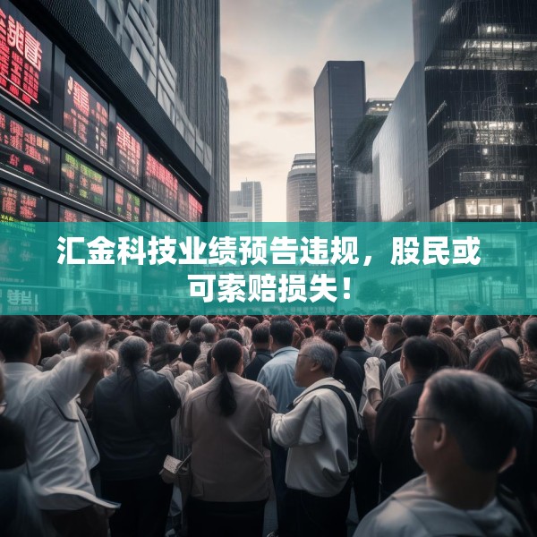 汇金科技业绩预告违规，股民或可索赔损失！