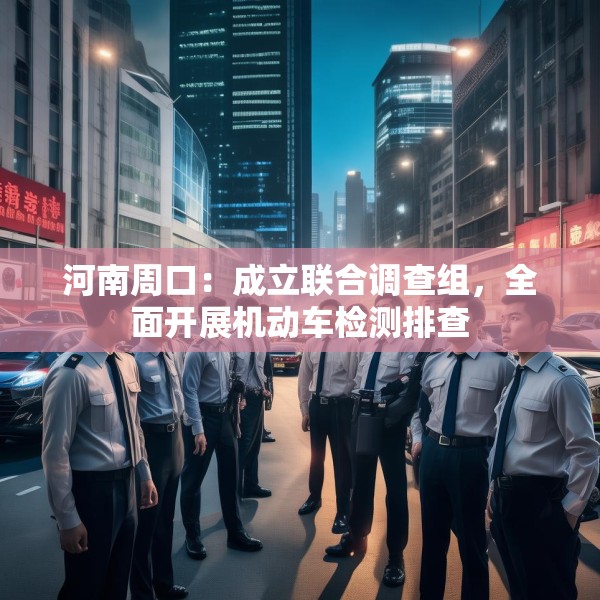 河南周口：成立联合调查组，全面开展机动车检测排查
