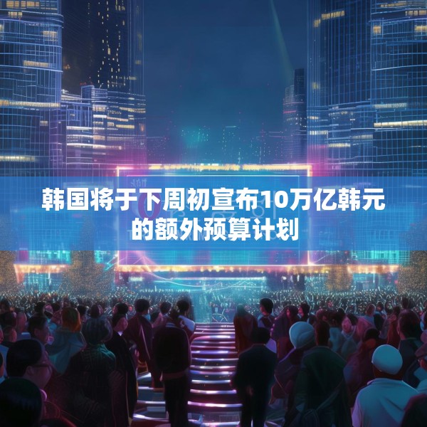 韩国将于下周初宣布10万亿韩元的额外预算计划