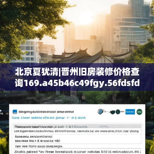 北京夏犹清|晋州旧房装修价格查询169.a45b46c49fgy.56fdsfds