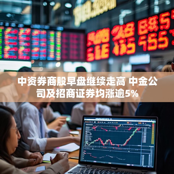 中资券商股早盘继续走高 中金公司及招商证券均涨逾5%