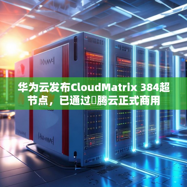 华为云发布CloudMatrix 384超节点，已通过昇腾云正式商用