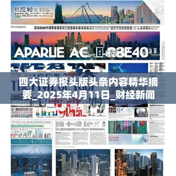 四大证券报头版头条内容精华摘要_2025年4月11日_财经新闻