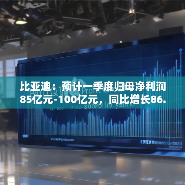 比亚迪：预计一季度归母净利润85亿元-100亿元，同比增长86.04%-118.88%
