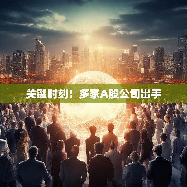 关键时刻！多家A股公司出手