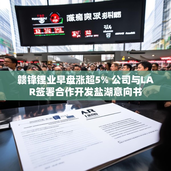 赣锋锂业早盘涨超5% 公司与LAR签署合作开发盐湖意向书