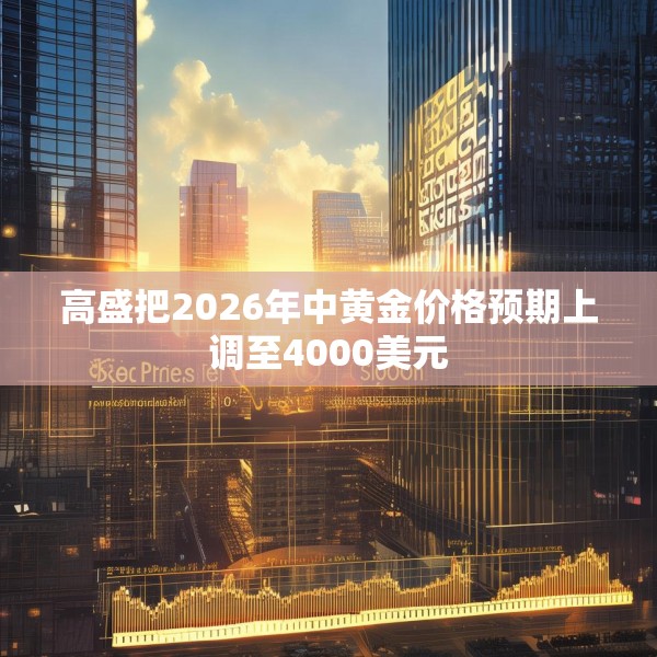 高盛把2026年中黄金价格预期上调至4000美元