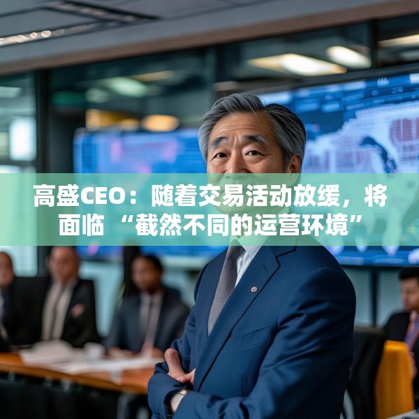 高盛CEO：随着交易活动放缓，将面临 “截然不同的运营环境”