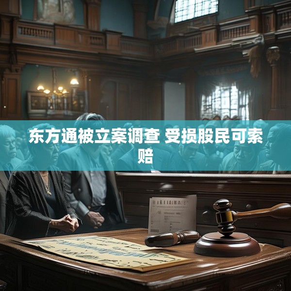 东方通被立案调查 受损股民可索赔