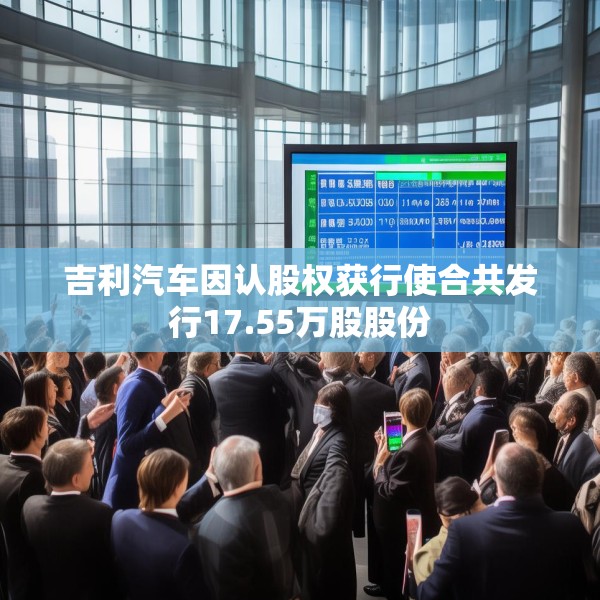吉利汽车因认股权获行使合共发行17.55万股股份
