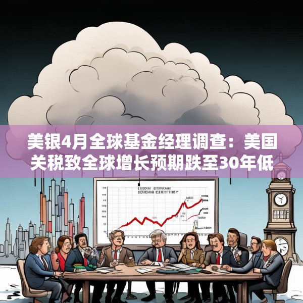 美银4月全球基金经理调查：美国关税致全球增长预期跌至30年低点
