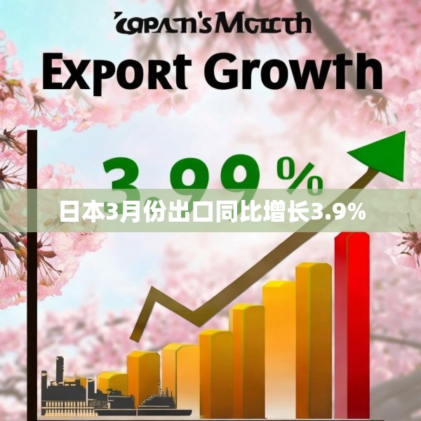 日本3月份出口同比增长3.9%