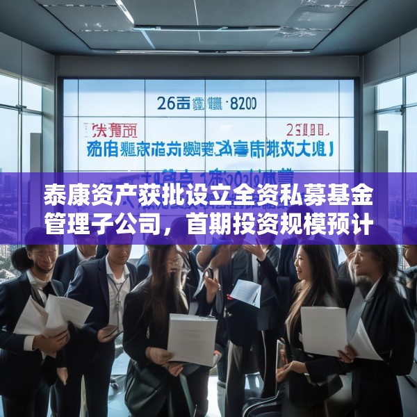 泰康资产获批设立全资私募基金管理子公司，首期投资规模预计120亿元