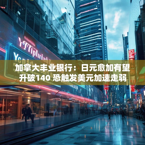 加拿大丰业银行：日元愈加有望升破140 恐触发美元加速走弱