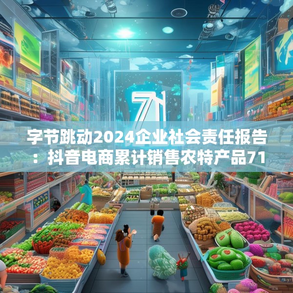 字节跳动2024企业社会责任报告：抖音电商累计销售农特产品71亿单