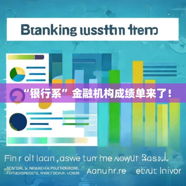 “银行系”金融机构成绩单来了！