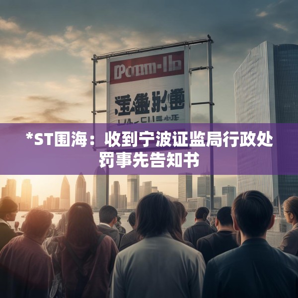 *ST围海：收到宁波证监局行政处罚事先告知书