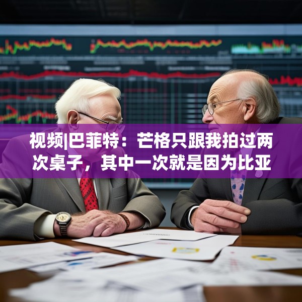 视频|巴菲特：芒格只跟我拍过两次桌子，其中一次就是因为比亚迪