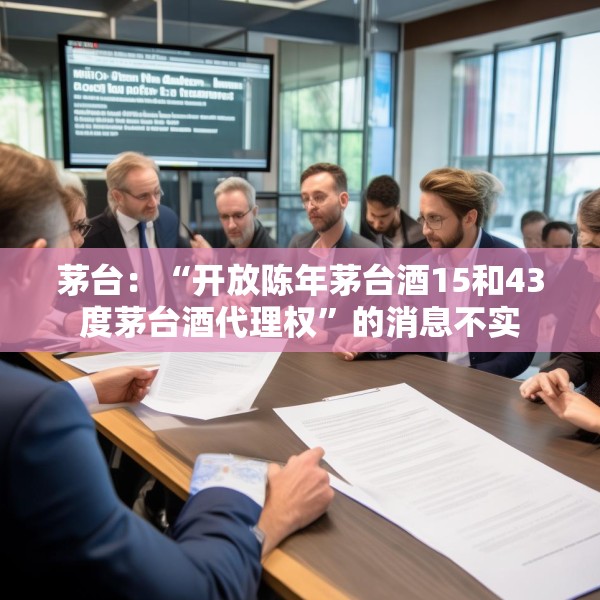茅台：“开放陈年茅台酒15和43度茅台酒代理权”的消息不实