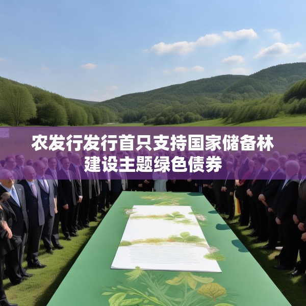 农发行发行首只支持国家储备林建设主题绿色债券