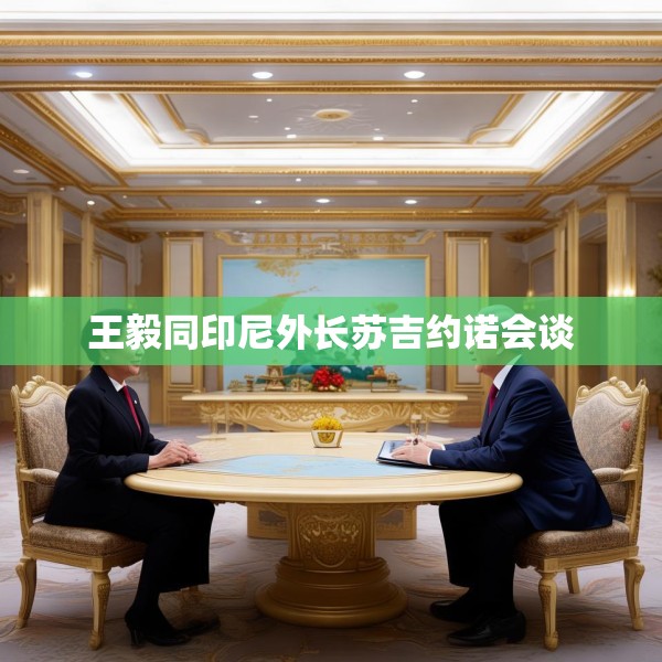王毅同印尼外长苏吉约诺会谈
