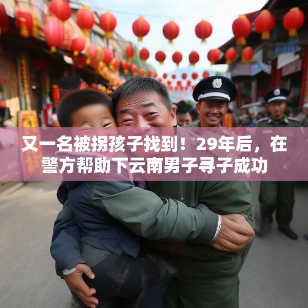 又一名被拐孩子找到！29年后，在警方帮助下云南男子寻子成功
