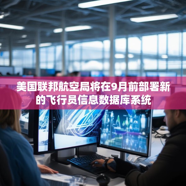 美国联邦航空局将在9月前部署新的飞行员信息数据库系统