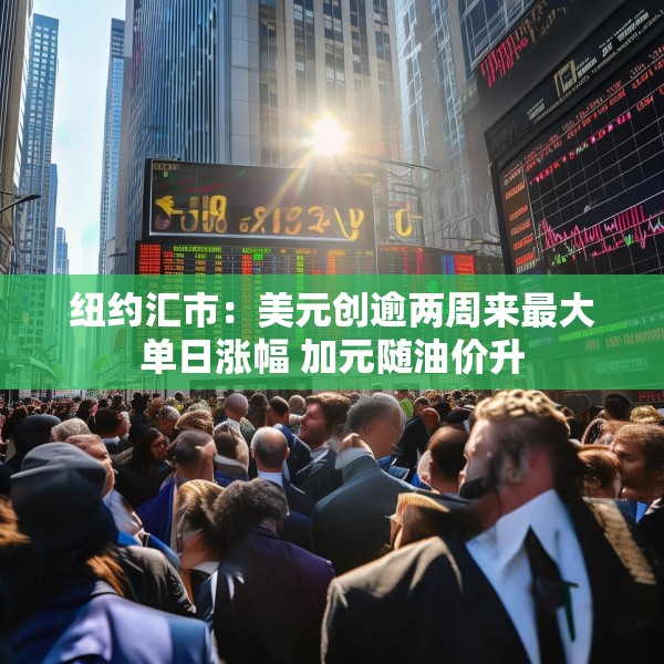 纽约汇市：美元创逾两周来最大单日涨幅 加元随油价升