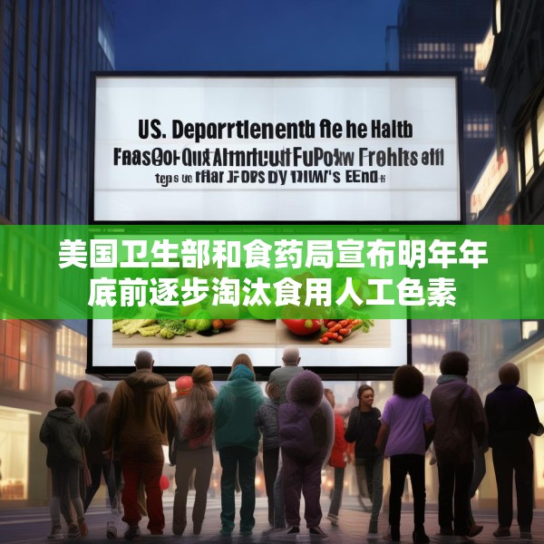 美国卫生部和食药局宣布明年年底前逐步淘汰食用人工色素