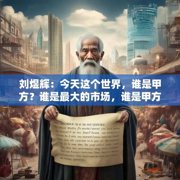 刘煜辉：今天这个世界，谁是甲方？谁是最大的市场，谁是甲方