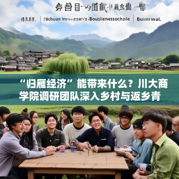 “归雁经济”能带来什么？川大商学院调研团队深入乡村与返乡青年人才交流