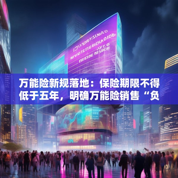 万能险新规落地：保险期限不得低于五年，明确万能险销售“负面清单”