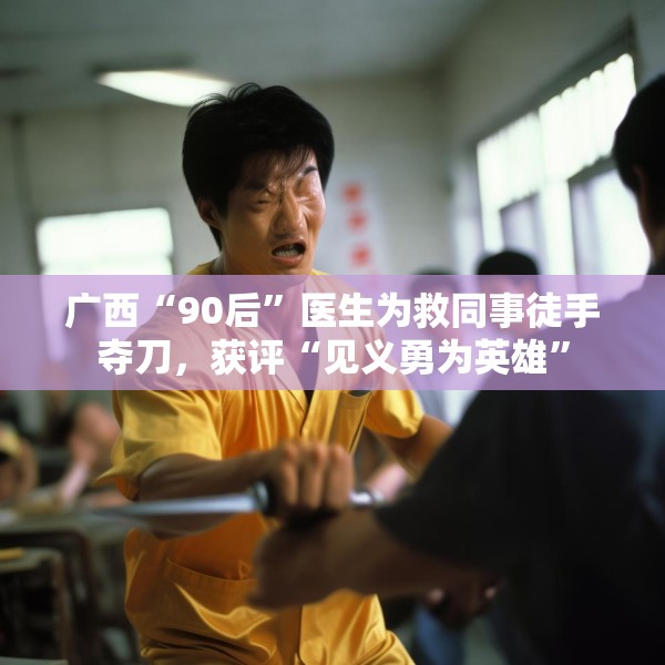 广西“90后”医生为救同事徒手夺刀，获评“见义勇为英雄”