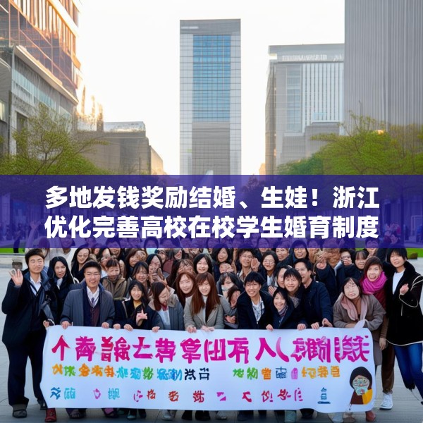 多地发钱奖励结婚、生娃！浙江优化完善高校在校学生婚育制度