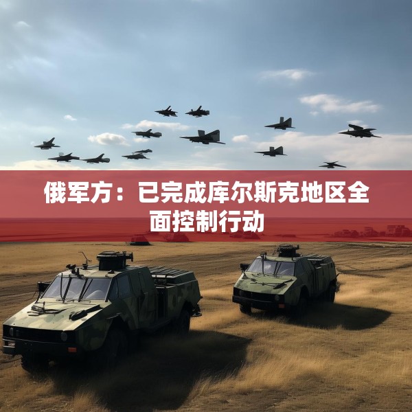 俄军方：已完成库尔斯克地区全面控制行动