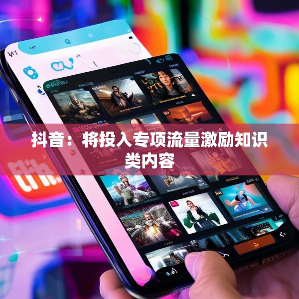 抖音：将投入专项流量激励知识类内容