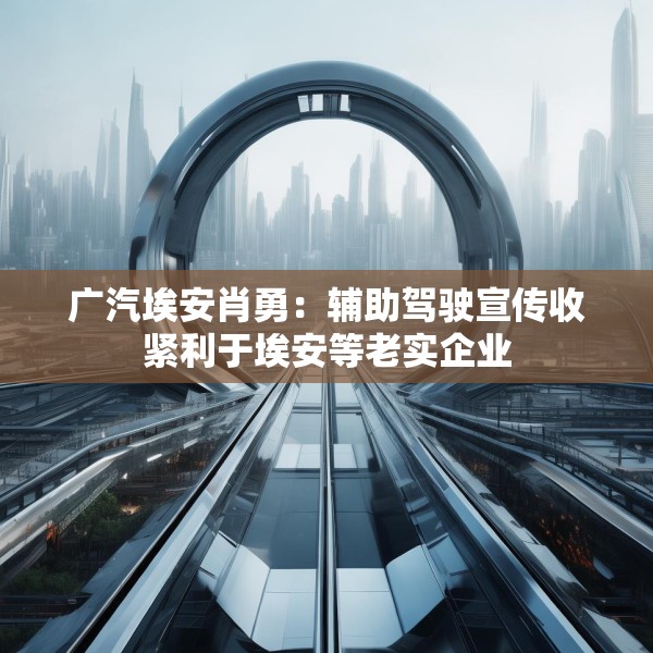 广汽埃安肖勇：辅助驾驶宣传收紧利于埃安等老实企业