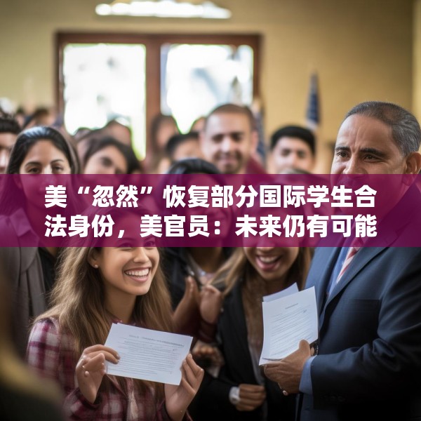 美“忽然”恢复部分国际学生合法身份，美官员：未来仍有可能被终止