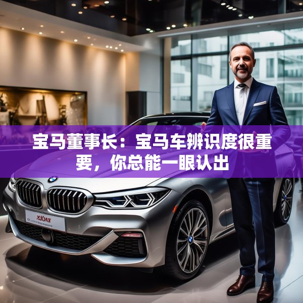 宝马董事长：宝马车辨识度很重要，你总能一眼认出