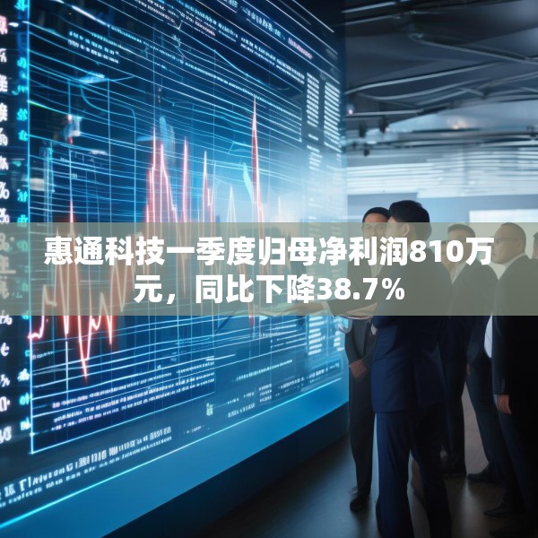 惠通科技一季度归母净利润810万元，同比下降38.7%