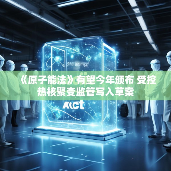 《原子能法》有望今年颁布 受控热核聚变监管写入草案