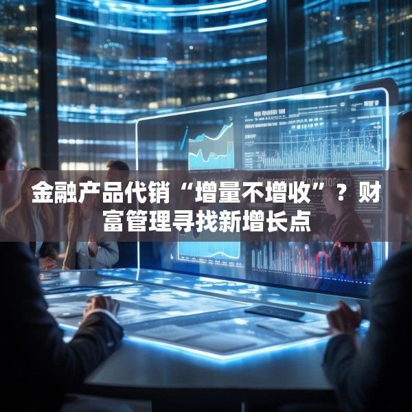金融产品代销“增量不增收”？财富管理寻找新增长点