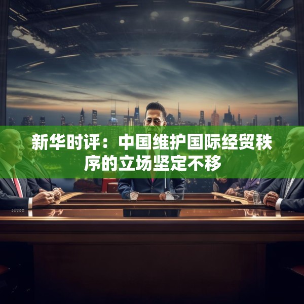 新华时评：中国维护国际经贸秩序的立场坚定不移